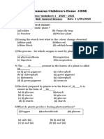 Sri Kumaran Children's Home - CBSE: I. Circle The Correct Answer