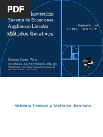 Clase 08 - Metodos Numericos 2021 - Ecuaciones Lineales Metodos Iterativos