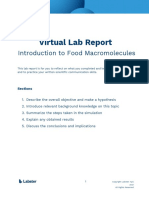 Virtual Lab Report: Introduction To Food Macromolecules