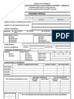 Trainer Profile Form