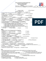 Fourth Periodic Test in MAPEH 9