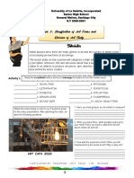 Classification of AArt Forms and Division of Art Study