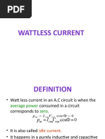 Wattless Current