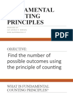 Fundamental Counting Principles: P Repared By: Jan Angelo G.Morata Bs Ed M Athe Matics Iv