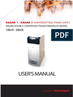 User'S Manual: 10kVA - 30kVA