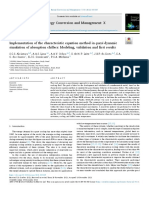 Implementation of The Characteristic Equation Method in Quasi-Dynamic