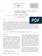 Phytoremediation of Aquaculture Wastewater For Water Recycling and Production of Fish Feed