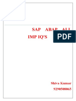 SAP Faq's