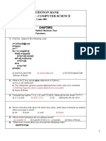 Question Bank Subject: Computer Science: Class: XII Sub. Code: 083