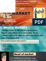 Project For First Semester: Market