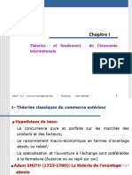 Chapitre I Theorie Et Fondement de Leconomie Internationale