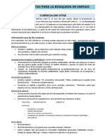 CV y Entrevista de Trabajo