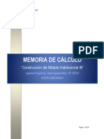 Memoria de Cálculo Mod. W - Empernado