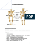 Musculoskeletal Disorders: Assessment and Diagnostic Test Assessment