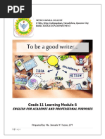 Yjpvcl31t Module 6 English For Academic and Professional Purposes