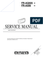 Service Manual: FR-AQ505 FR-A506