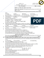 GRP-2.0 Class Test # 01: SECTION-I: (I) Only One Option Correct Type