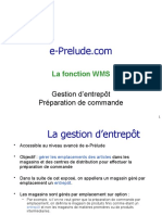 La Fonction WMS: Gestion D'entrepôt Préparation de Commande