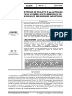 N 2595 Criterios para Projeto e Manutencao para Sistemas Instrument A Dos de Seguranca em Unidades Is