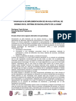 Propuesta de Implementación de Un Aula Virtual de Idiomas en El Sistema de Bachillerato de La Unam