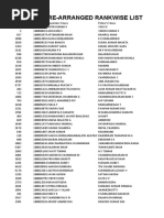 Re-Arranged Rankwise List