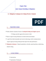 Chapter Three Mobile Radio Channel Modelling & Mitigations: 3.2 Mitigation Techniques For Fading Wireless Channels