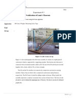 Verification of Lami's Theorem: Experiment # 3