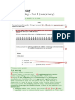 FCE - Essay: Paper 2 Writing - Part 1 (Compulsory)