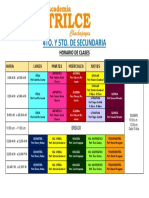 Horario de Clase 4to. y 5to Preuniversitario