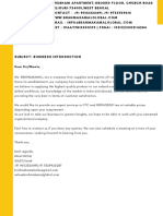 Yellow Simple Company Letterhead