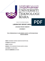 Lab Report Experiment 1 Chm624 