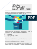 A Democracia Multipartidária em Moçambique