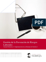 Gestión de La Prevención de Riesgos Laborales: Facultad de Ciencias Sociales