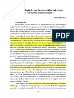 La Epistemología Del Sur, La Colonialidad Del Género y El Feminismo Latinoamericano (2010)