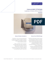 CableFree Amber Crystal 10.5GHz HPR MIMO Radio Datasheet