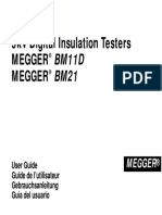 5kV Digital Insulation Testers Megger Megger: BM11D BM21