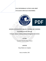 Sistema Inteligente para El Control de Consumo de Energía en El Hogar