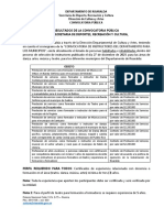 Comunicado Oficial Habilitados e Inhabilitados - Convocatoria Pública Dirección de Cultura y Artes 2022