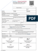 Patients Profile: Not Detected Negative