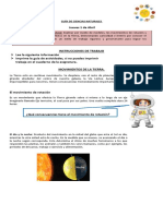 Guia Ciencias Tecnología. Movimiento de Rotacion y Traslacion 01.03