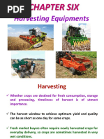 6chapter Six Harvesting and Post Harvest Equipments