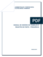 Manual de Horario de Trabalho e Registro de Ponto - Frequencia