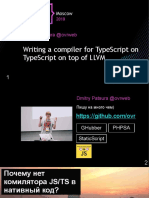 Dmitriy Patsura Razrabotka Kompilyatora Dlya TypeScript Na TypeScript Na Baze LLVM