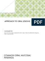 Approach To Oral Lesions