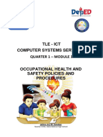 Tle - Ict Computer Systems Servicing Quarter 1 - Module 1: Jaihra Joy M. Esteban