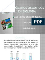 Fenómenos Osmóticos en Biología