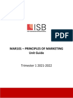 Mar101 - Principles of Marketing Unit Guide: Trimester 1 2021-2022