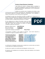 Política Alcohol y Drogas para Adherirse A Programa de Minera Escondida 9100050829