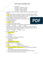 Level Three Theory (Knowledge) Choice