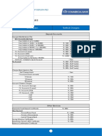 Description Tariffs & Charges